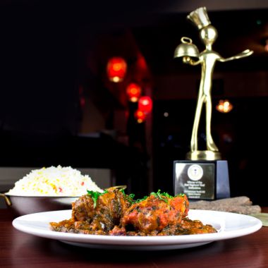 Signature dish beside our award